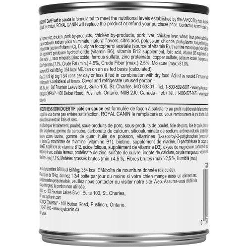 Royal Canin Canned Dog Food Digestive Care Loaf In Sauce - 385g - Canned Dog Food - Royal Canin - PetMax Canada