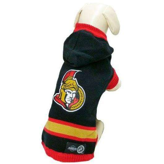 NHL Ottawa Senators Hooded Dog Sweater  NHL Sweaters  | PetMax Canada