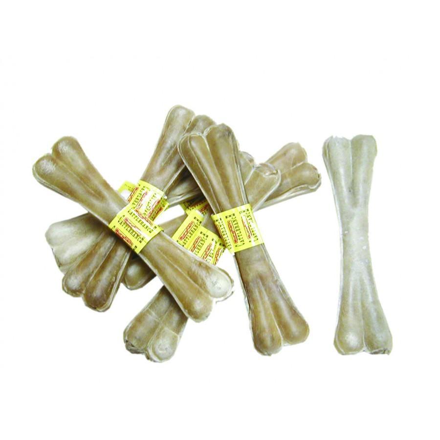 Burgham Pressed Rawhide Bone - 4" - Rawhide - Burgham - PetMax Canada