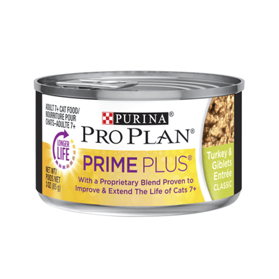 Purina Pro Plan Canned Cat Food Prime Plus Adult Turkey & Giblets  Canned Cat Food  | PetMax Canada
