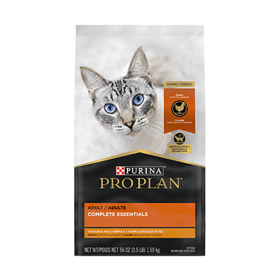 Purina Pro Plan Adult Complete Essentials Chicken & Rice Formula Dry Cat Food  Cat Food  | PetMax Canada