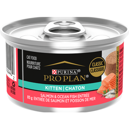 Purina Pro Plan Entree Kitten Food Salmon & Oceanfish - 85g - Canned Cat Food - Purina Pro Plan - PetMax Canada