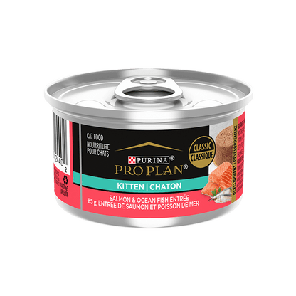 Purina Pro Plan Entree Kitten Food Salmon & Oceanfish - 85g - Canned Cat Food - Purina Pro Plan - PetMax Canada