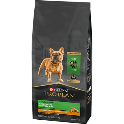 Purina Pro Plan Small Breed Dog Food With Probiotics Shredded Blend Chicken & Rice Formula - 2.72 Kg - Dog Food - Purina Pro Plan - PetMax Canada