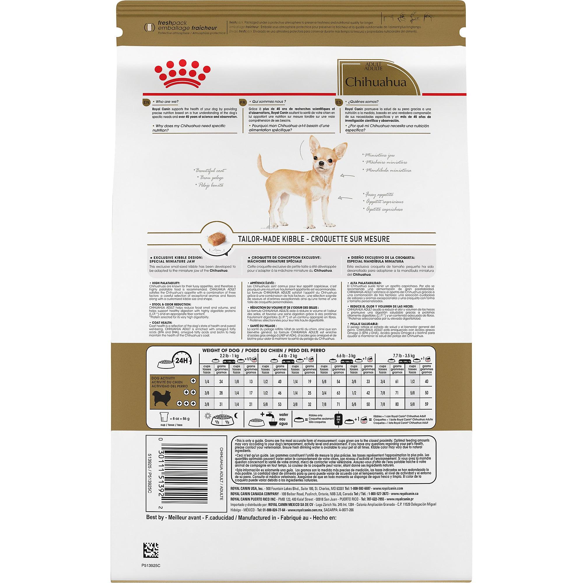 Royal Canin Chihuahua Adult Dog Food 2.5lb