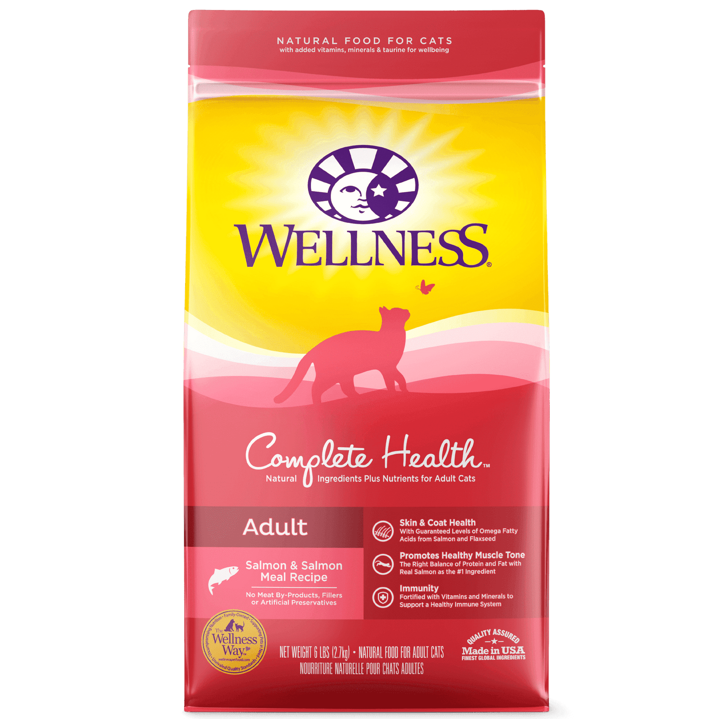 Wellness Cat Food Adult Salmon  Cat Food  | PetMax Canada