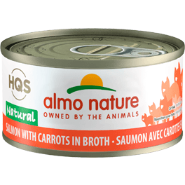 Almo Nature Natural Salmon With Carrots In Broth - 70g - Canned Cat Food - Almo Nature - PetMax Canada