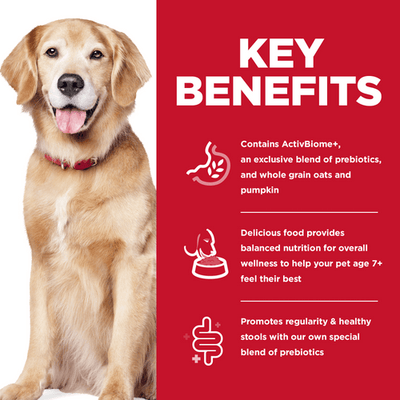 Hill's Science Diet Adult 7+ Perfect Digestion Chicken, Whole Oats & Brown Rice Recipe Dog Food - 1.59 Kg - Dog Food - Hill's Science Diet - PetMax Canada