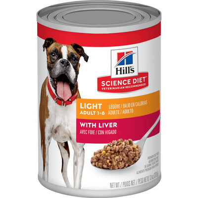 Hill's Science Diet Adult Light with Liver canned dog food  Canned Dog Food  | PetMax Canada