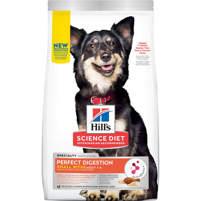 Hill's Science Diet Perfect Digestion Small Bites Chicken, Brown Rice & Whole Oats Recipe Dog Food  Dog Food  | PetMax Canada