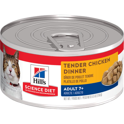 Hill's Science Diet Canned Cat Food Tender Dinners Adult Chicken 7+  Canned Cat Food  | PetMax Canada
