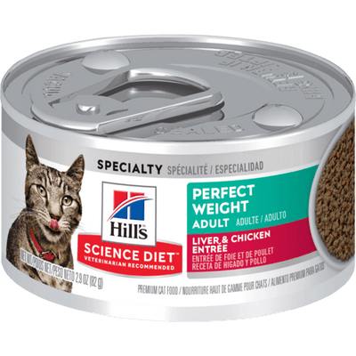 Hill's Science Diet Canned Cat Food Perfect Weight Liver & Chicken  Canned Cat Food  | PetMax Canada