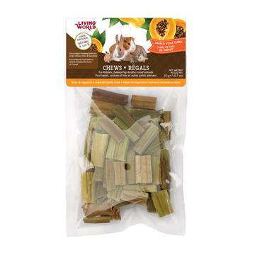 Living World Small Animal Chew Papaya Cubes - 20 g - Small Animal Chew Products - Living World - PetMax Canada