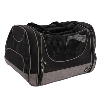 DogIt Explorer Soft Tote Bag Grey & Black  Soft-Sided Crates  | PetMax Canada