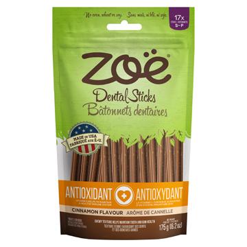 Zoë Dental Sticks for Dogs Antioxidant Cinnamon Flavour  Dog Treats  | PetMax Canada