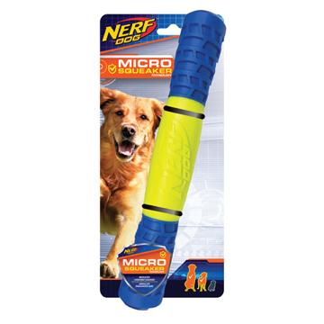 Nerf Micro Squeak Exo Stick Blue & Green  Dog Toys  | PetMax Canada