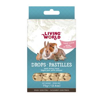 Living World Small Animal Drops Yogurt  Small Animal Food Treats  | PetMax Canada