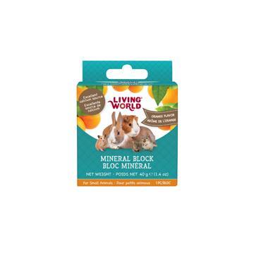 Living World Small Animal Mineral Block Orange 40g Small Animal Chew Products 40g | PetMax Canada