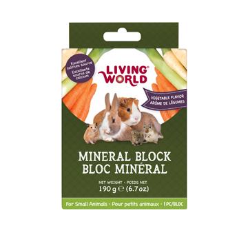 Living World Small Animal Mineral Block Vegetable 190g Small Animal Chew Products 190g | PetMax Canada