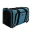 DogIt Explorer Soft Expandable Bag Black & Navy  Soft-Sided Crates  | PetMax Canada