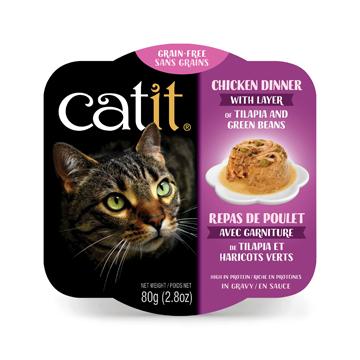 CatIt Wet Cat Food Chicken Dinner With Tilapia & Green Beans  Canned Cat Food  | PetMax Canada