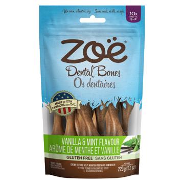 Zoe Dental Bones Vanilla & Mint  Dog Treats  | PetMax Canada