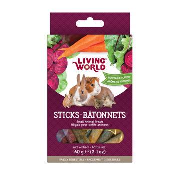 Living World Small Animal Sticks Vegetable - 60g - Small Animal Food Treats - Living World - PetMax Canada