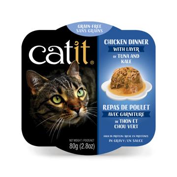 CatIt Wet Cat Food Chicken Dinner With Tuna & Kale  Canned Cat Food  | PetMax Canada