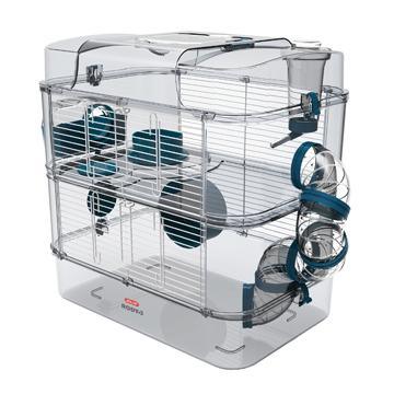 Rody3 Duo Hamster Cage 2-Story Blue - 2-Story - Small Animal Cages - Rody3 - PetMax Canada