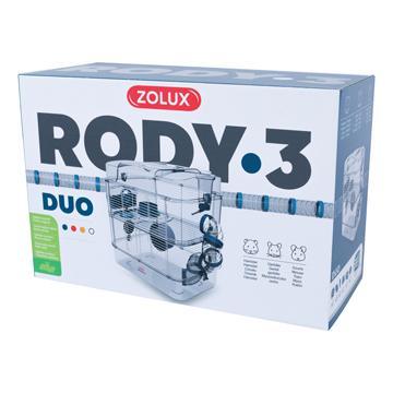 Rody3 Duo Hamster Cage 2-Story Blue  Small Animal Cages  | PetMax Canada