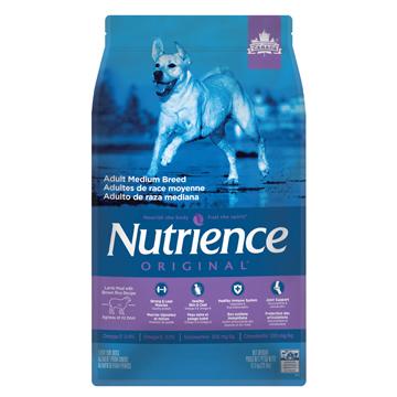 Nutrience Original Adult Medium Breed Lamb Meal with Brown Rice Recipe  Dog Food  | PetMax Canada