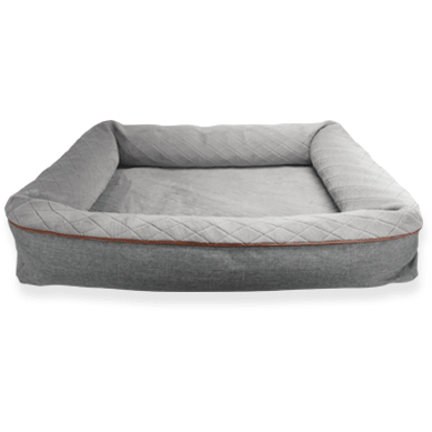 Be One Breed Snuggle Dog Bed Light Grey - 32" x 40" / Light Grey / Medium/Large - Dog Beds - Be One Breed - PetMax Canada
