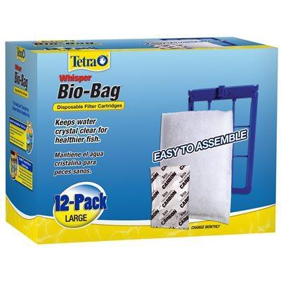 Tetra Whisper Bio-Bag Cartridge - Large Unassembled 12 Pack - Filters - Tetra - PetMax Canada