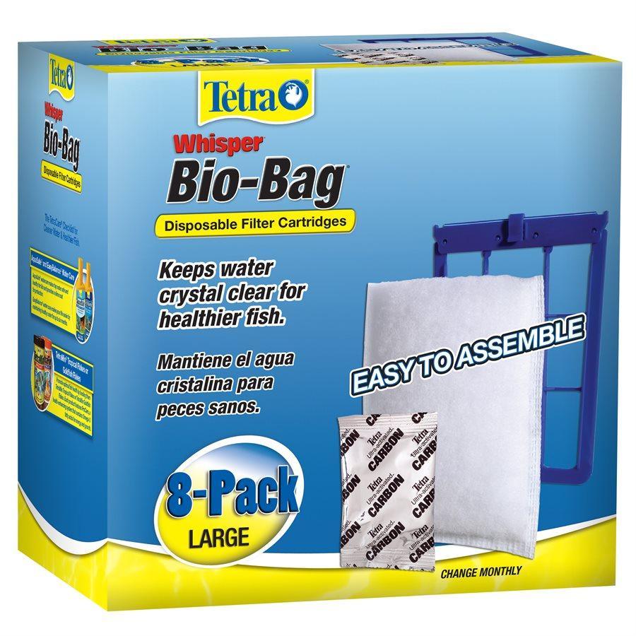 Tetra Whisper Bio-Bag Cartridge - Large Unassembled 8 Pack - Filters - Tetra - PetMax Canada