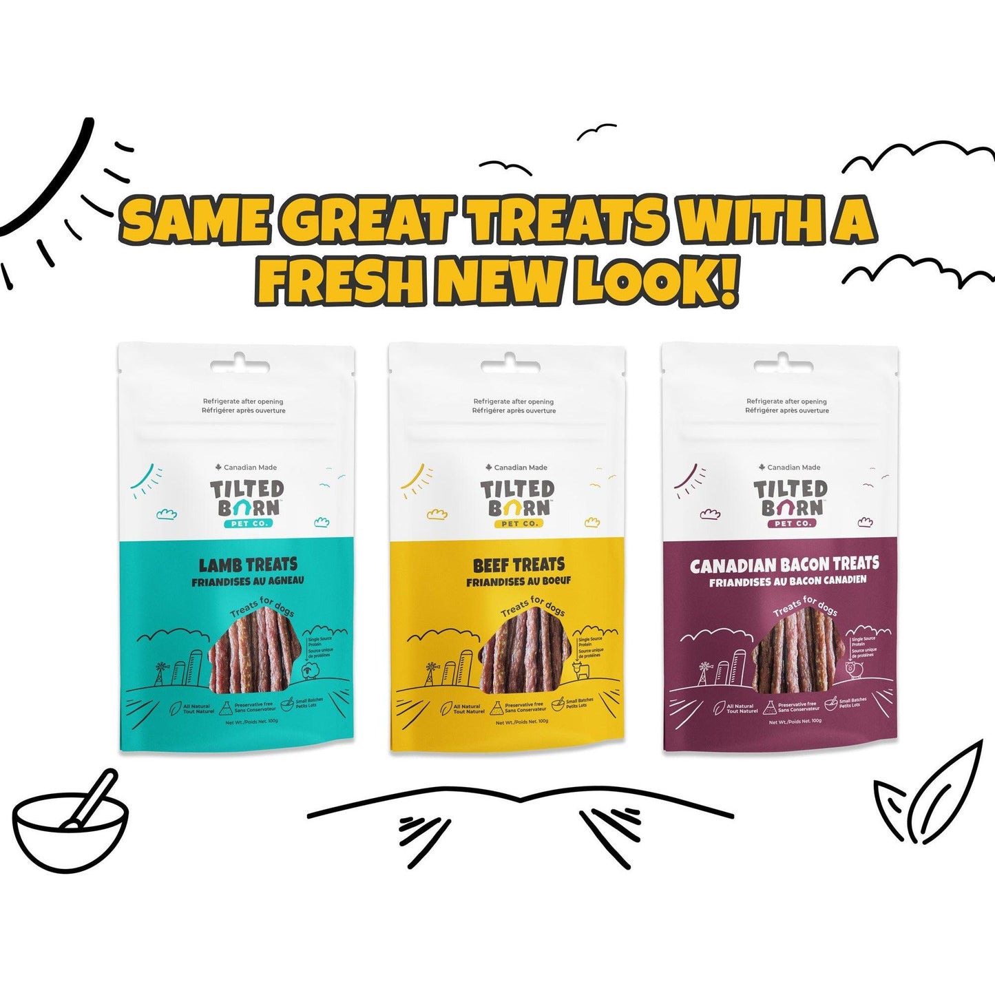 Tilted Barn Canadian Beef Dog Treats  Dog Treats  | PetMax Canada