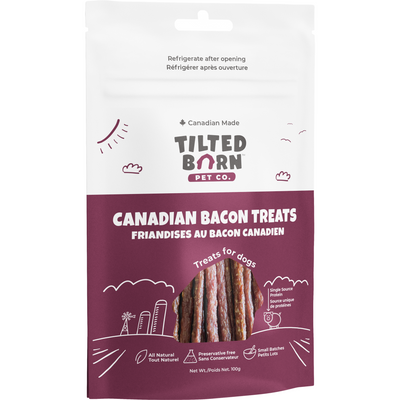 Tilted Barn Canadian Bacon Dog Treats  Dog Treats  | PetMax Canada