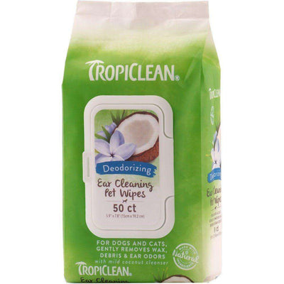 Tropiclean Ear Cleaning Wipes  Grooming  | PetMax Canada
