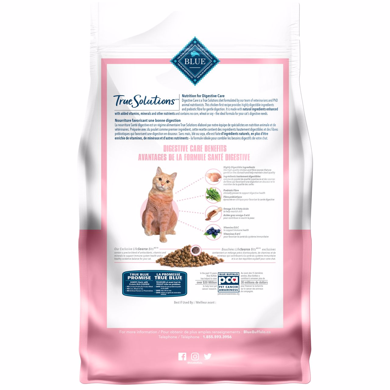 Blue True Solutions Cat Food Digestive Care  Cat Food  | PetMax Canada