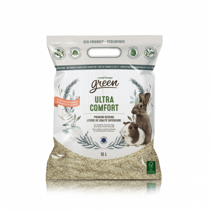 Living World Green Ultra Comfort Premium Bedding - 10L - Small Animal Litter - Living World - PetMax Canada