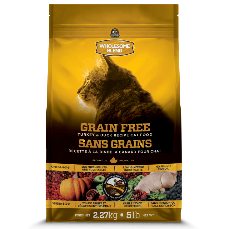 Wholesome Blend Cat Food L.I.D. Grain Free Turkey & Duck  Cat Food  | PetMax Canada