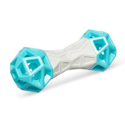 Totally Pooched Flex N Squeak Rubber Toy Teal - 7" - Dog Toys - Messy Mutt - PetMax Canada
