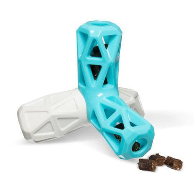 Totally Pooched Squeak N Stuff Rubber Toy Teal - Teal - Dog Toys - Messy Mutt - PetMax Canada