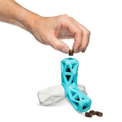 Totally Pooched Squeak N Stuff Rubber Toy Teal - Teal - Dog Toys - Messy Mutt - PetMax Canada
