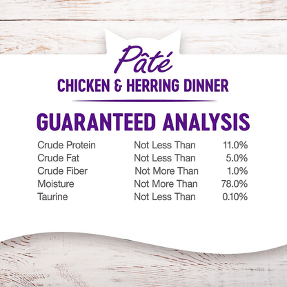 Wellness Complete Health Chicken & Herring Formula Grain-Free Canned Cat Food - 155g - Canned Cat Food - Wellness - PetMax Canada