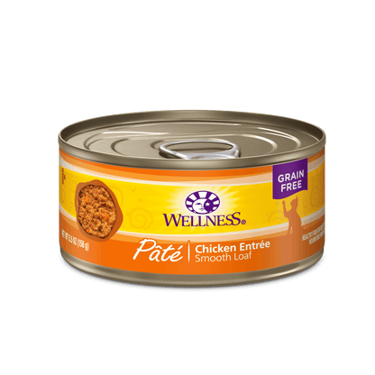 Wellness Complete Health Pate Chicken Entree Grain-Free Canned Cat Food - 155g - Canned Cat Food - Wellness - PetMax Canada