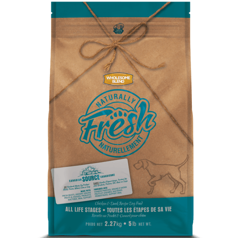 Wholesome Blend Fresh Dog Food All Life Stages Chicken & Duck - 2.27 Kg - Dog Food - Wholesome Blend - PetMax Canada