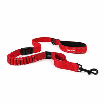 EZYDog Zero Shock Dog Leash Red - 4' - Leashes - EZYDog - PetMax Canada