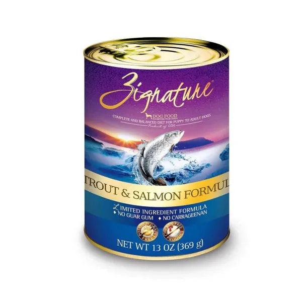 Zignature Trout & Salmon Limited Ingredient Formula Grain-Free Canned Dog Food - 368g - Canned Dog Food - Zignature Pet Food - PetMax Canada