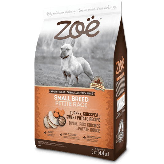 Zoe Dog Adult Small Breed Turkey, Chickpea, Potato  Dog Food  | PetMax Canada